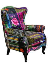 Load image into Gallery viewer, TNC Patchwork Wing Chair, 2222-88C
