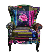 Load image into Gallery viewer, TNC Patchwork Wing Chair, 2222-88C