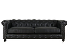 Load image into Gallery viewer, TNC Chesterfield 2 Seater Sofa, 1060L, Black