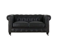 Load image into Gallery viewer, TNC Chesterfield 2 Seater Sofa, 1060L, Black