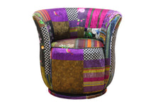 Load image into Gallery viewer, TNC Patchwork Tub Swivel Chair, 1090-88C