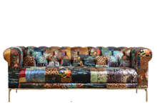 Load image into Gallery viewer, TNC Contemporary Chesterfield 3 Seater Sofa, 1190S Patchwork 55D