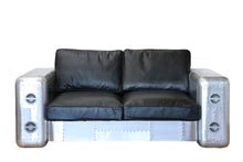 Load image into Gallery viewer, TNC 3-Seater sofa, Top Grain Leather and Aluminum, S196S