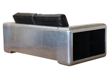 Load image into Gallery viewer, TNC 2-Seater sofa, Top Grain Leather and Aluminum, S196L