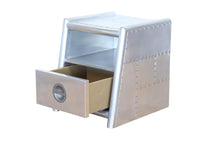 Load image into Gallery viewer, TNC Spitfire Armchairs and Cabinet, Genuine Leather & Aluminum, C663x2+T1039