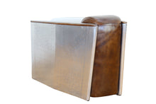 Load image into Gallery viewer, TNC Spitfire Armchairs and Cabinet, Genuine Leather & Aluminum, C663x2+T1039