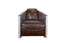 Load image into Gallery viewer, TNC Spitfire Armchairs and Cabinet, Genuine Leather & Aluminum, C663x2+T1039
