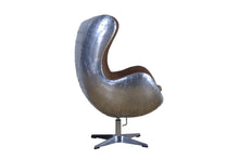 Load image into Gallery viewer, TNC Egg Chair, Aluminum and Leather, C615
