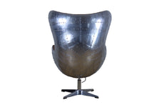 Load image into Gallery viewer, TNC Egg Chair, Aluminum and Leather, C615