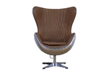 Load image into Gallery viewer, TNC Egg Chair, Aluminum and Leather, C615