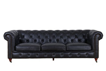 Load image into Gallery viewer, TNC Glass Top Leather Coffee Table