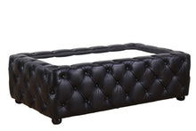 Load image into Gallery viewer, TNC Glass Top Leather Coffee Table