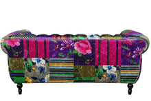 Load image into Gallery viewer, TNC Funky Chesterfield 2-Seater Patchwork Sofa, 1329L-88C