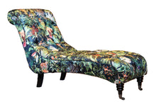 Load image into Gallery viewer, TNC Green Jungle Patchwork Chaise Chair, 828-103C