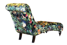 Load image into Gallery viewer, TNC Green Jungle Patchwork Chaise Chair, 828-103C