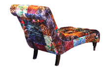 Load image into Gallery viewer, TNC Leopard Patchwork Chaise Chair, 828-55D