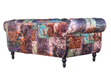 Load image into Gallery viewer, TNC Leopard Funky Chesterfield 2-Seater Patchwork Sofa, 1329-L 55D