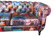 Load image into Gallery viewer, TNC Leopard Funky Chesterfield 2-Seater Patchwork Sofa, 1329-L 55D