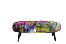 Load image into Gallery viewer, TNC Oval Patchwork Ottoman, 1163-88C