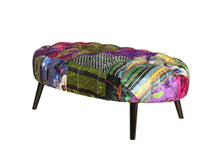 Load image into Gallery viewer, TNC Oval Patchwork Ottoman, 1163-88C
