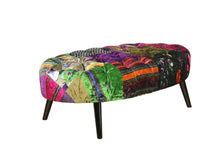 Load image into Gallery viewer, TNC Oval Patchwork Ottoman, 1163-88C