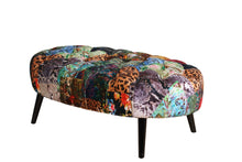 Load image into Gallery viewer, TNC Oval Patchwork Ottoman, 1163-O-55D