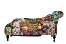 Load image into Gallery viewer, TNC  Patchwork Chaise Chair, 830-55D