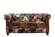 Load image into Gallery viewer, TNC Chesterfield Patchwork 2 Seater Sofa, 1060L-55D