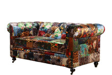 Load image into Gallery viewer, TNC Chesterfield Patchwork 2 Seater Sofa, 1060L-55D