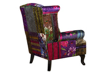 Load image into Gallery viewer, TNC Large Patchwork Wing Chair, 2199-88C