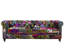 Load image into Gallery viewer, TNC Patchwork Chesterfield 3 Seater Sofa, 1060S-88C