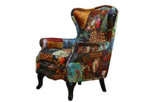 Load image into Gallery viewer, TNC Patchwork Wing Chair, 2222-55D