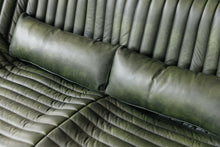 Load image into Gallery viewer, TNC Dark GreenTop Grain 2-Seater Leather Sofa