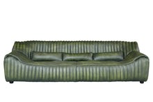 Load image into Gallery viewer, TNC Dark GreenTop Grain 2-Seater Leather Sofa