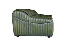 Load image into Gallery viewer, TNC Dark GreenTop Grain 3-Seater Leather Sofa