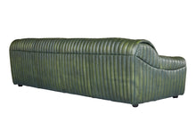 Load image into Gallery viewer, TNC Dark GreenTop Grain 3-Seater Leather Sofa