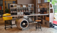Load image into Gallery viewer, TNC Aviator Bar Table & Cabinet, Aluminum, AT061