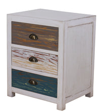 Load image into Gallery viewer, TNC 3 Drawers Bedside Cabinet, Recycled Fir
