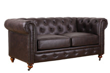 Load image into Gallery viewer, TNC Chesterfield 2 Seater Sofa, 1060L, Dark Brown