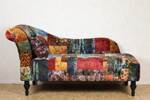 Load image into Gallery viewer, TNC  Patchwork Chaise Chair 830-55D
