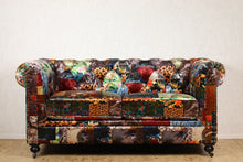 Load image into Gallery viewer, TNC Chesterfield Patchwork 2 Seater Sofa, 1060L-55D