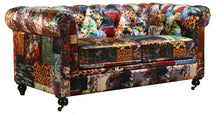 Load image into Gallery viewer, TNC Chesterfield Patchwork 2 Seater Sofa, 1060L-55D