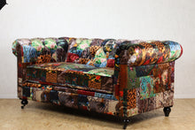 Load image into Gallery viewer, TNC Chesterfield Patchwork 2 Seater Sofa, 1060L-55D