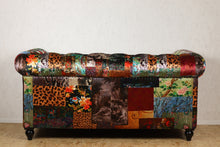 Load image into Gallery viewer, TNC Chesterfield Patchwork 2 Seater Sofa, 1060L-55D