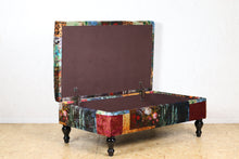 Load image into Gallery viewer, TNC Patchwork Ottoman with Storage, 5050T-55D