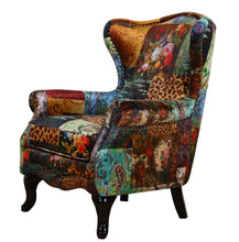 Load image into Gallery viewer, TNC Patchwork Wing Chair, 2222-55D