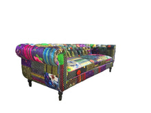 Load image into Gallery viewer, Funky Chesterfield 3-Seater Patchwork Sofa, 1329S 88C
