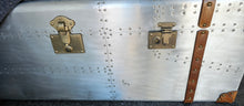 Load image into Gallery viewer, TNC Trunk Coffee Table, Aluminum &amp; Leather, ATK061
