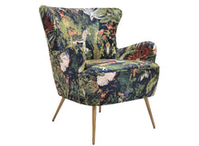 Load image into Gallery viewer, Green Patchwork Accent Chair, 2393-2 103C
