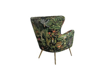 Load image into Gallery viewer, Green Patchwork Accent Chair, 2393-2 103C

